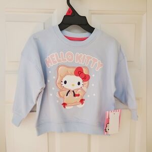 Hello Kitty Size 2T Blue Sweatshirt Top New